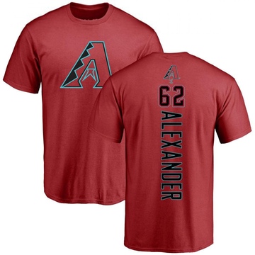 Men's Arizona Diamondbacks Blaze Alexander ＃62 Backer T-Shirt - Red