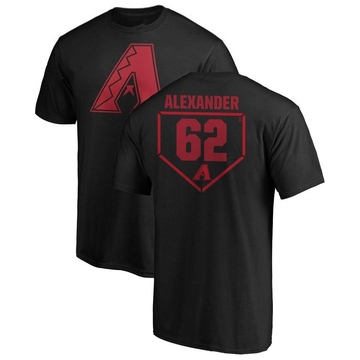 Men's Arizona Diamondbacks Blaze Alexander ＃62 RBI T-Shirt - Black