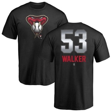 Men's Arizona Diamondbacks Christian Walker ＃53 Midnight Mascot T-Shirt - Black