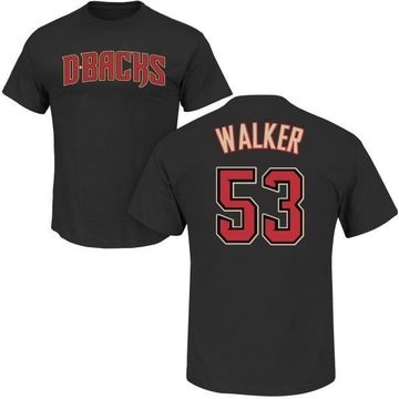 Men's Arizona Diamondbacks Christian Walker ＃53 Roster Name & Number T-Shirt - Black