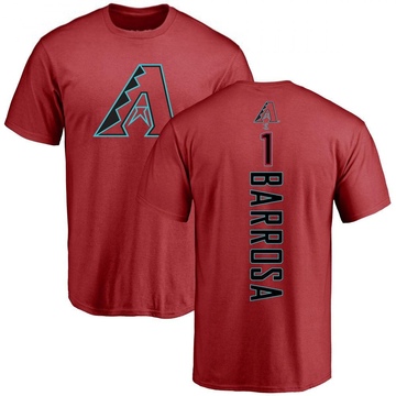 Men's Arizona Diamondbacks Jorge Barrosa ＃1 Backer T-Shirt - Red