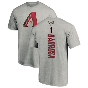 Men's Arizona Diamondbacks Jorge Barrosa ＃1 Backer T-Shirt Ash