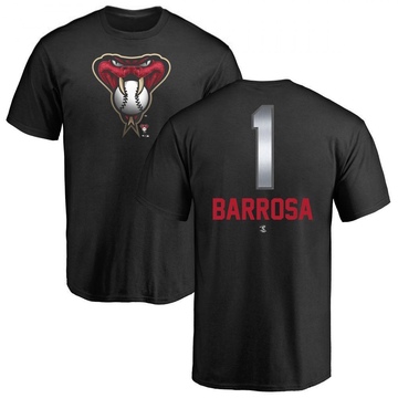 Men's Arizona Diamondbacks Jorge Barrosa ＃1 Midnight Mascot T-Shirt - Black