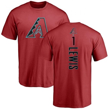 Men's Arizona Diamondbacks Kyle Lewis ＃1 Backer T-Shirt - Red