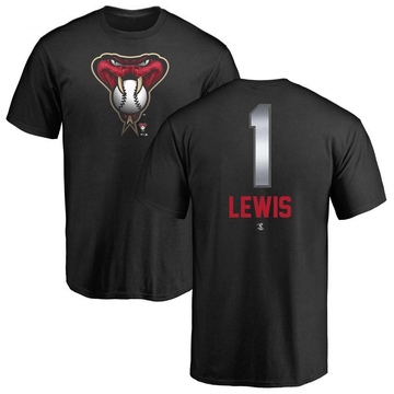 Men's Arizona Diamondbacks Kyle Lewis ＃1 Midnight Mascot T-Shirt - Black