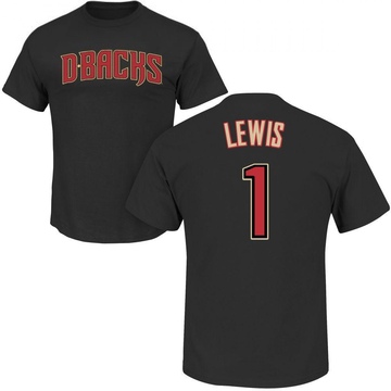 Men's Arizona Diamondbacks Kyle Lewis ＃1 Roster Name & Number T-Shirt - Black