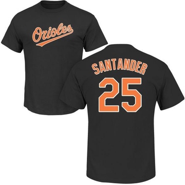 Men's Baltimore Orioles Anthony Santander ＃25 Roster Name & Number T-Shirt - Black