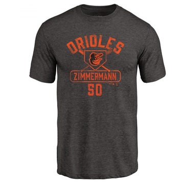 Men's Baltimore Orioles Bruce Zimmermann ＃50 Base Runner T-Shirt - Black
