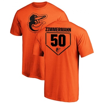 Men's Baltimore Orioles Bruce Zimmermann ＃50 RBI T-Shirt - Orange