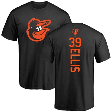 Men's Baltimore Orioles Chris Ellis ＃39 Backer T-Shirt - Black