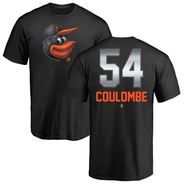 Men's Baltimore Orioles Danny Coulombe ＃54 Midnight Mascot T-Shirt - Black