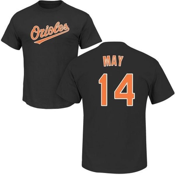 Men's Baltimore Orioles Lee May ＃14 Roster Name & Number T-Shirt - Black