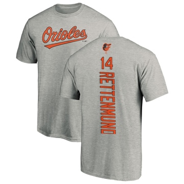 Men's Baltimore Orioles Merv Rettenmund ＃14 Backer T-Shirt Ash