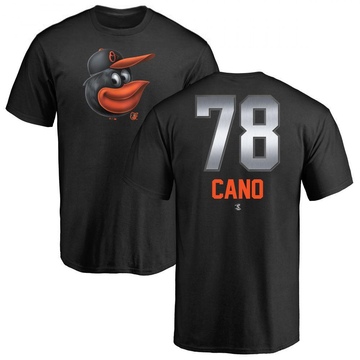 Men's Baltimore Orioles Yennier Cano ＃78 Midnight Mascot T-Shirt - Black