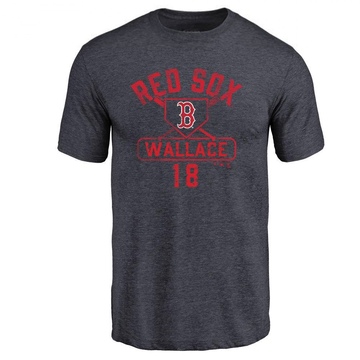 Men's Boston Red Sox Jacob Wallace ＃18 Base Runner T-Shirt - Navy