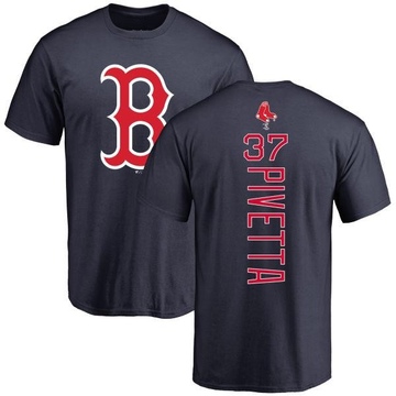 Men's Boston Red Sox Nick Pivetta ＃37 Backer T-Shirt - Navy