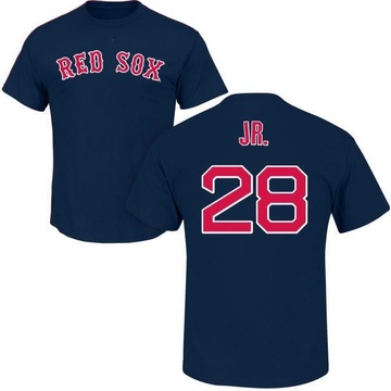 Men's Boston Red Sox Robbie Ross Jr. ＃28 Roster Name & Number T-Shirt - Navy