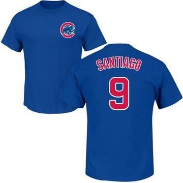 Men's Chicago Cubs Benito Santiago ＃9 Roster Name & Number T-Shirt - Royal