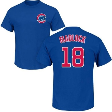 Men's Chicago Cubs Bill Madlock ＃18 Roster Name & Number T-Shirt - Royal