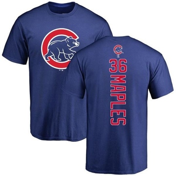 Men's Chicago Cubs Dillon Maples ＃36 Backer T-Shirt - Royal