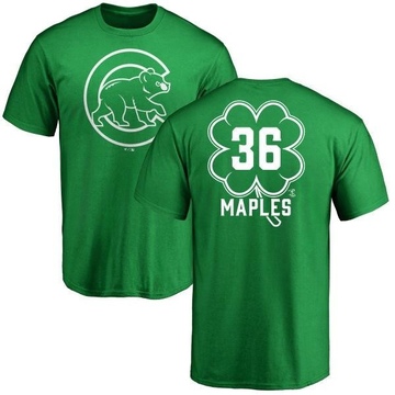 Men's Chicago Cubs Dillon Maples ＃36 Dubliner Name & Number T-Shirt Kelly - Green