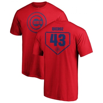 Men's Chicago Cubs Esteban Quiroz ＃43 RBI T-Shirt - Red