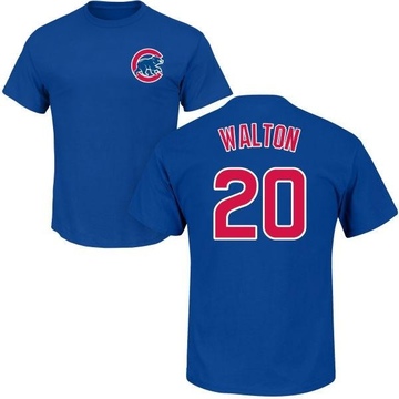 Men's Chicago Cubs Jerome Walton ＃20 Roster Name & Number T-Shirt - Royal