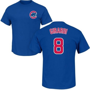 Men's Chicago Cubs Joe Girardi ＃8 Roster Name & Number T-Shirt - Royal