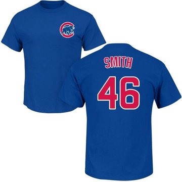 Men's Chicago Cubs Lee Smith ＃46 Roster Name & Number T-Shirt - Royal