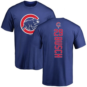 Men's Chicago Cubs Michael Busch ＃29 Backer T-Shirt - Royal