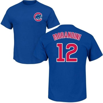 Men's Chicago Cubs Mickey Morandini ＃12 Roster Name & Number T-Shirt - Royal