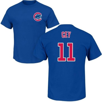Men's Chicago Cubs Ron Cey ＃11 Roster Name & Number T-Shirt - Royal