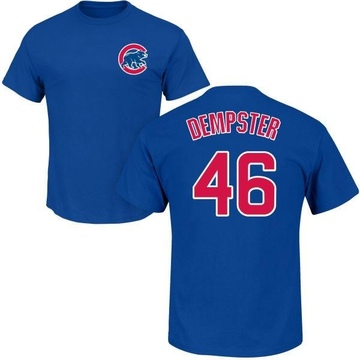 Men's Chicago Cubs Ryan Dempster ＃46 Roster Name & Number T-Shirt - Royal