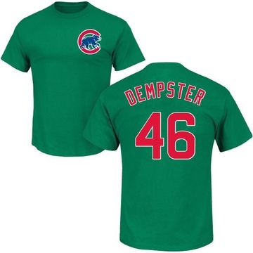 Men's Chicago Cubs Ryan Dempster ＃46 St. Patrick's Day Roster Name & Number T-Shirt - Green
