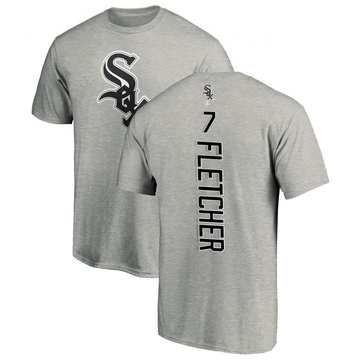 Men's Chicago White Sox Dominic Fletcher ＃7 Backer T-Shirt Ash
