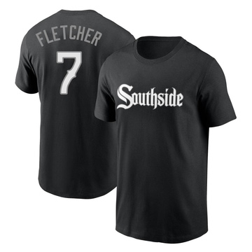 Men's Chicago White Sox Dominic Fletcher ＃7 City Connect Name & Number T-Shirt - Black