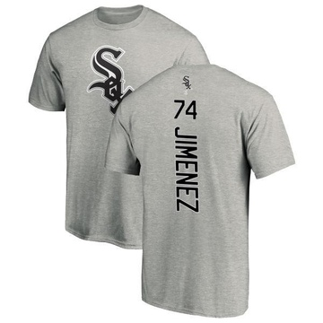 Men's Chicago White Sox Eloy Jimenez ＃74 Backer T-Shirt Ash