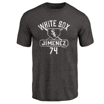 Men's Chicago White Sox Eloy Jimenez ＃74 Base Runner T-Shirt - Black