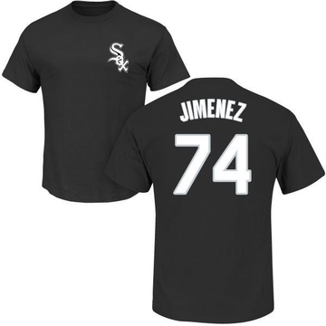 Men's Chicago White Sox Eloy Jimenez ＃74 Roster Name & Number T-Shirt - Black