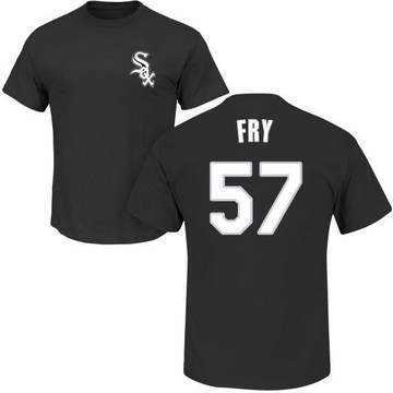 Men's Chicago White Sox Jace Fry ＃57 Roster Name & Number T-Shirt - Black