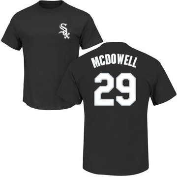 Men's Chicago White Sox Jack Mcdowell ＃29 Roster Name & Number T-Shirt - Black