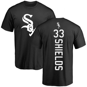 Men's Chicago White Sox James Shields ＃33 Backer T-Shirt - Black