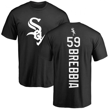 Men's Chicago White Sox John Brebbia ＃59 Backer T-Shirt - Black