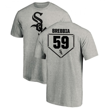 Men's Chicago White Sox John Brebbia ＃59 RBI T-Shirt Heathered - Gray