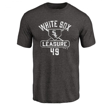 Men's Chicago White Sox Jordan Leasure ＃49 Base Runner T-Shirt - Black
