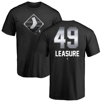 Men's Chicago White Sox Jordan Leasure ＃49 Midnight Mascot T-Shirt - Black