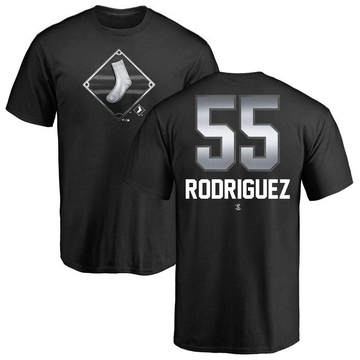 Men's Chicago White Sox Jose Rodriguez ＃55 Midnight Mascot T-Shirt - Black