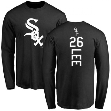 Men's Chicago White Sox Korey Lee ＃26 Backer Long Sleeve T-Shirt - Black