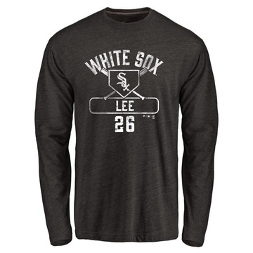 Men's Chicago White Sox Korey Lee ＃26 Base Runner Long Sleeve T-Shirt - Black