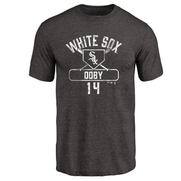 Men's Chicago White Sox Larry Doby ＃14 Base Runner T-Shirt - Black